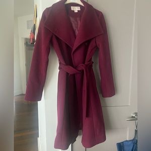 Michael Kors Wool Blend Wrap Coat
